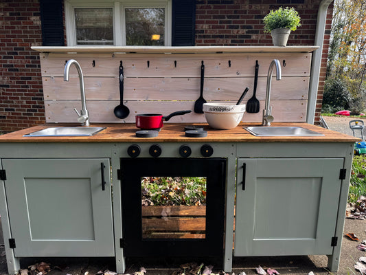 Two Sinks with  Faucets only Requires One Garden Hose Connection  $203