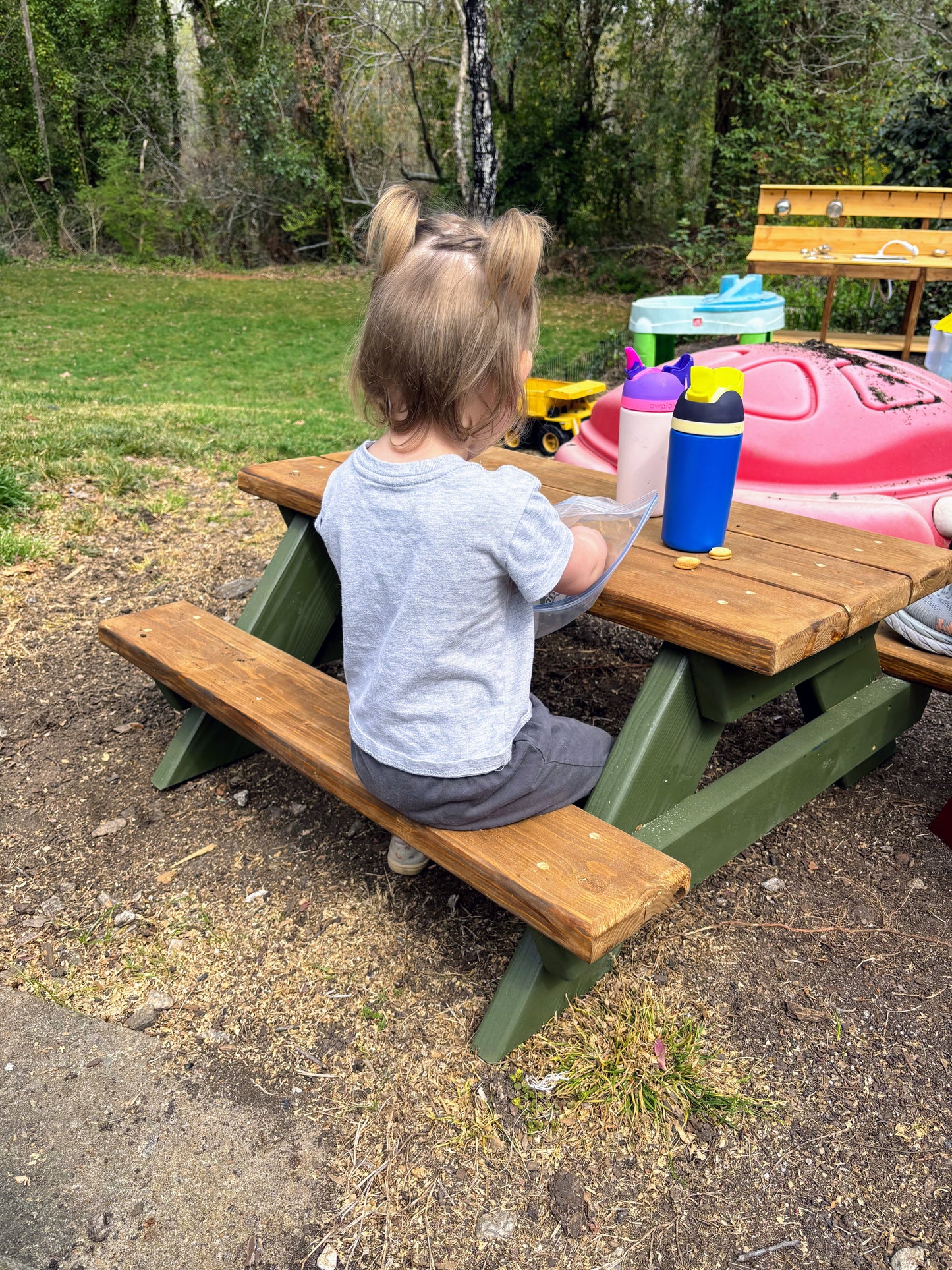 Kids Picnic Table – Handmade Outdoor Seating for Little Ones