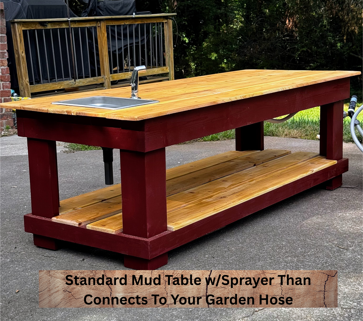 Four-Sided Mud Table – Customizable Outdoor Fun for All Ages