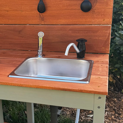 Add Hose connection and manual pump on one sink