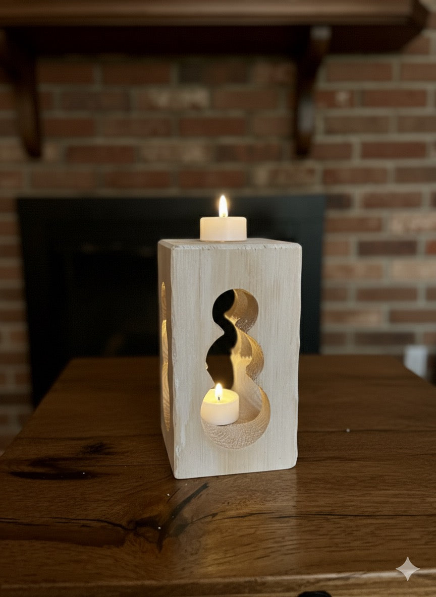 Snowman Tea Light