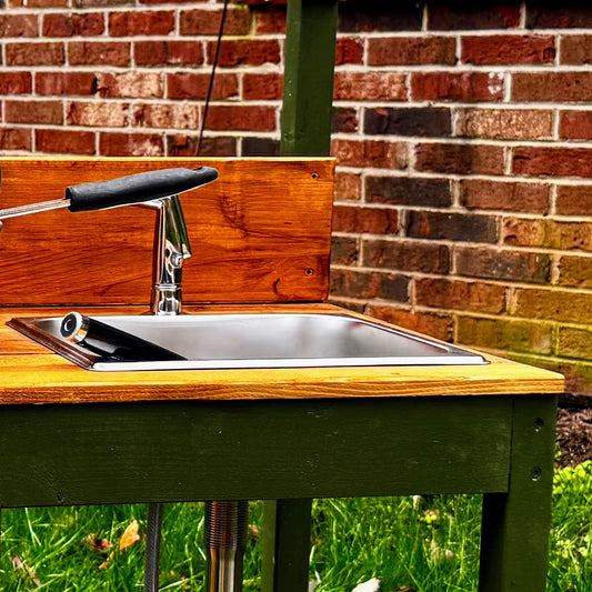 Add and sink and sprayer to compact kitchen or Mud Table