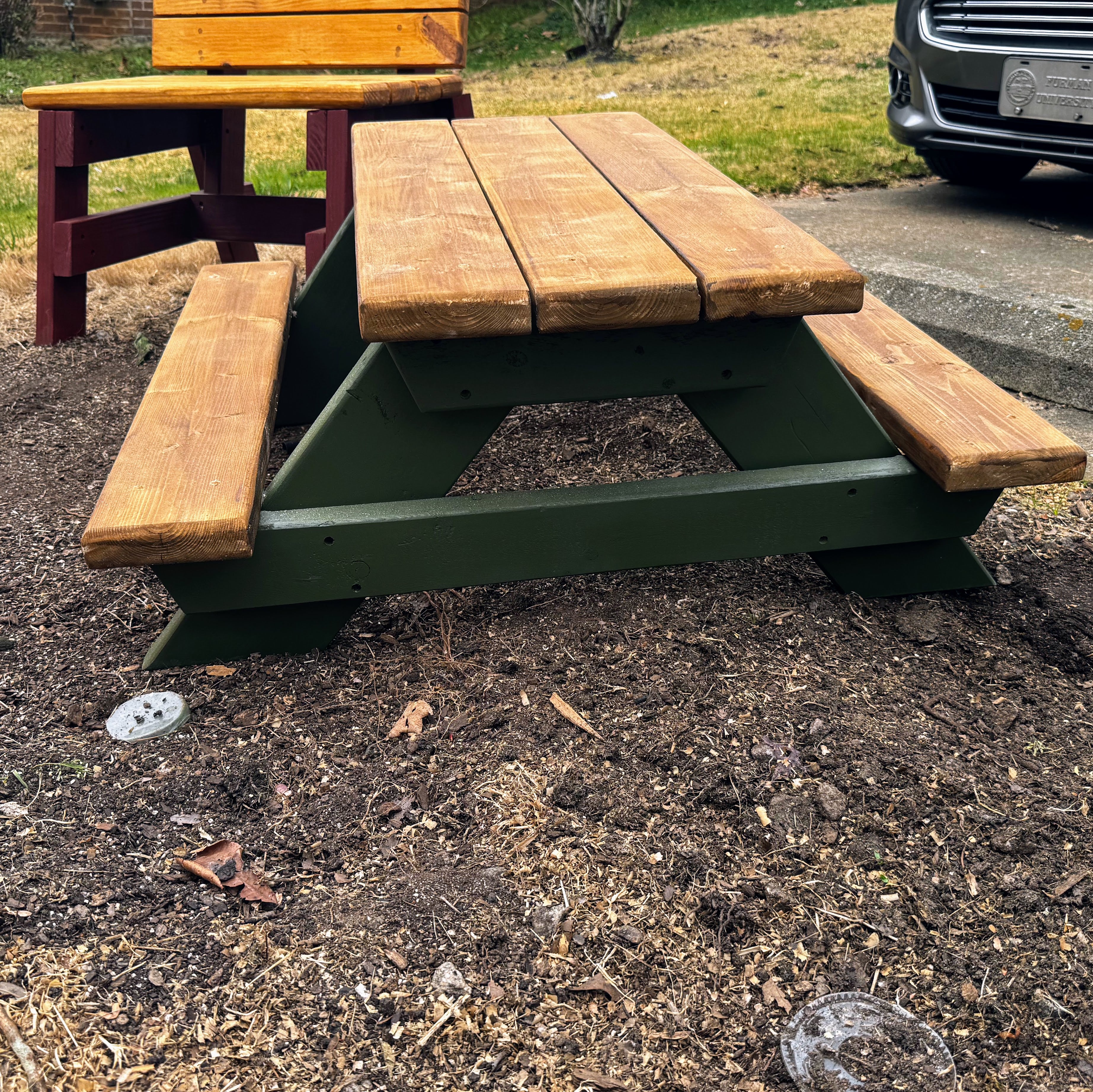 Kids' Wooden Picnic Table | Handcrafted Outdoor Play | RBJ Woodworks